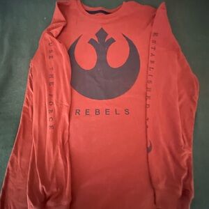 Star Wars orange Rebel Long Sleeve Tee